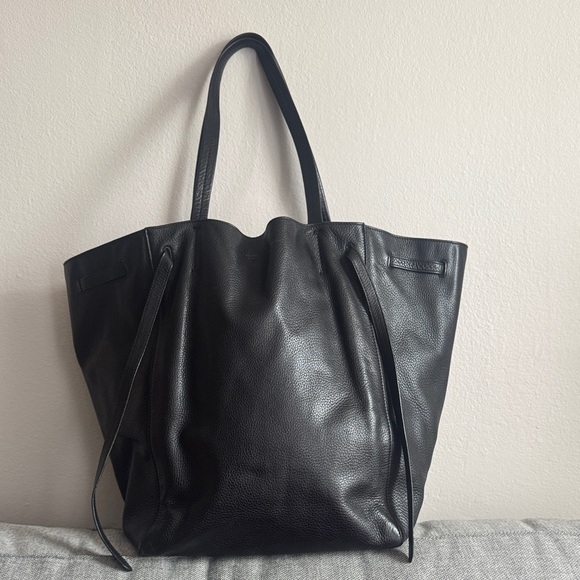 Celine Handbags - Celine Black Cabas Phantom Leather Tote Bag